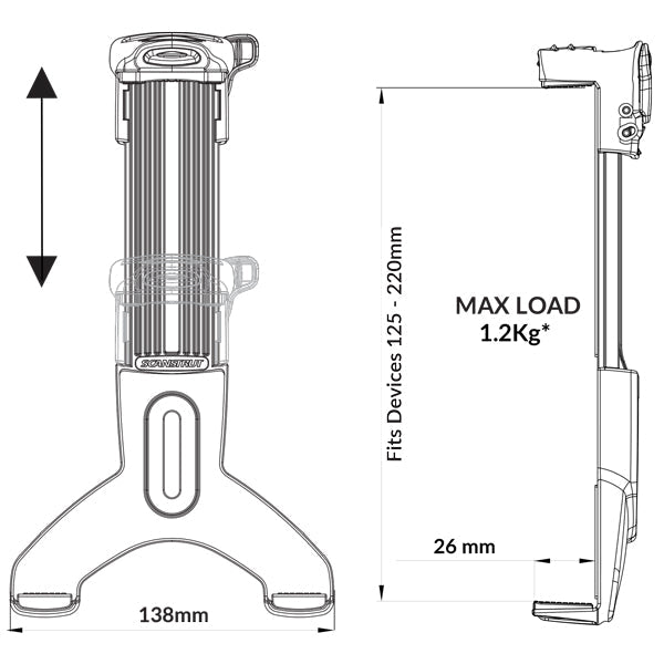 ROKK iPad/Tablet bøjle-2