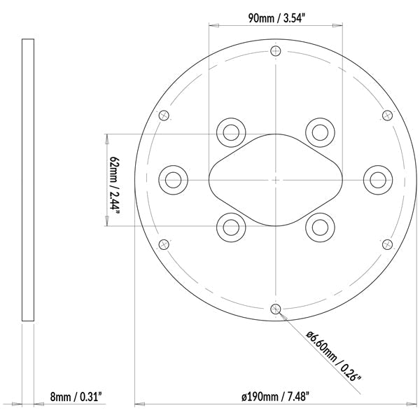 ScanStrut Kamera plade 2 til Dual PowerTower-2