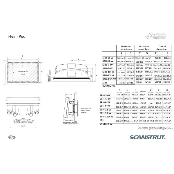 ScanStrut Helm pod for displays op til 12"-2