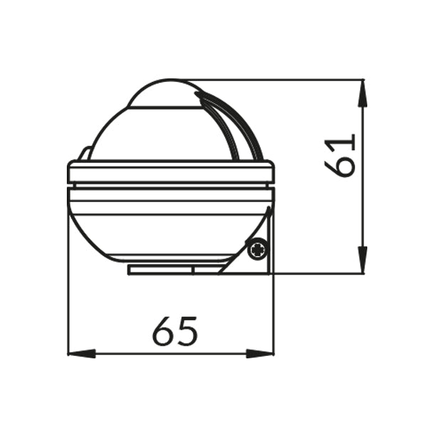 Riviera kompas COMET BC2 48mm - sort-2