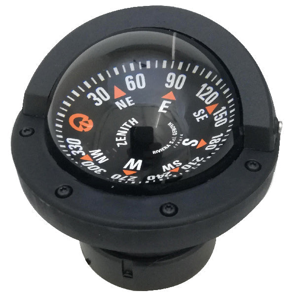 Riviera kompas ZENITH BZ1 SLIM 80mm nedbygning sort-1