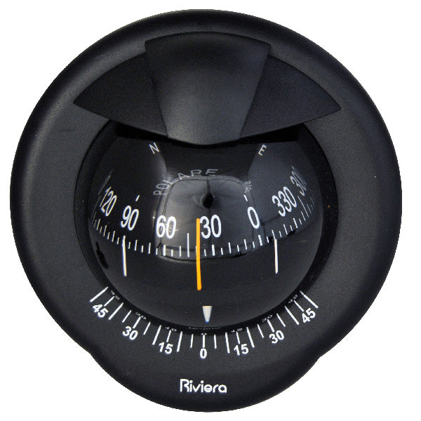 Riviera kompas POLARE BP2 100mm, skotmonteret, sort-1