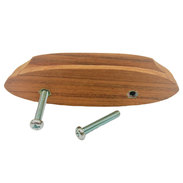 Roca skuffegreb teak 102mm inkl skruer hulafst. 50mm 10 stk-2