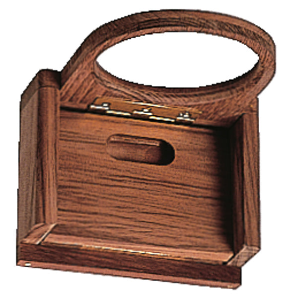 Roca foldebar glasholder teak 11,5x4,5x10,5cm-1