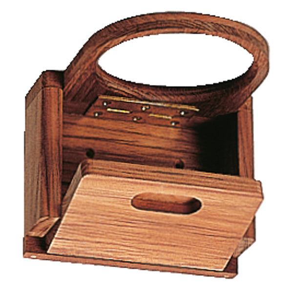 Roca foldbar flaskeholder teak 12,5x4,5x10,5cm-1