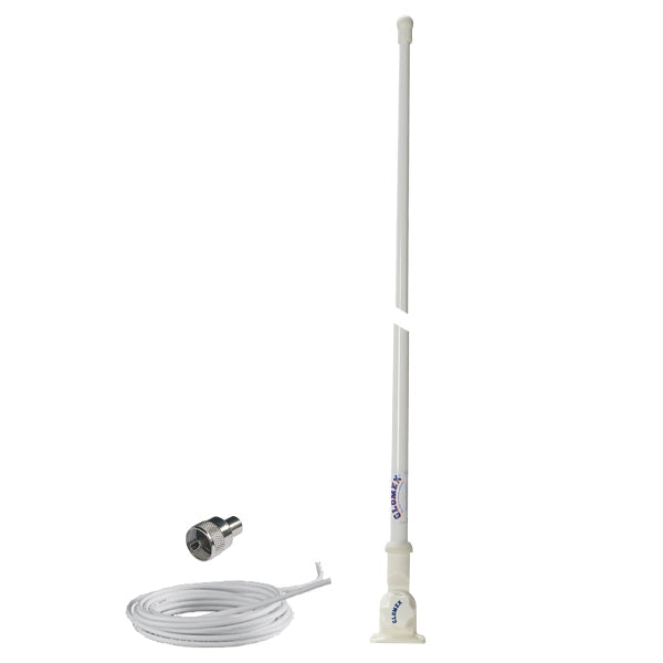 Glomex VHF antenne RA104, L:1m, 4,5m kabel og palst beslag-1
