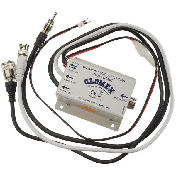 Glomex RA201 VHF/AM-FM/AIS splitter 12V-1