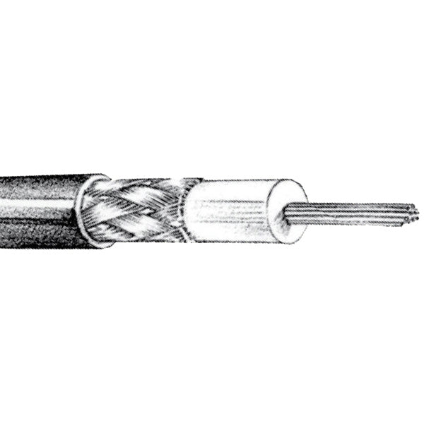1852 VHF kabel RG58 hvid 6mm, 100m-1