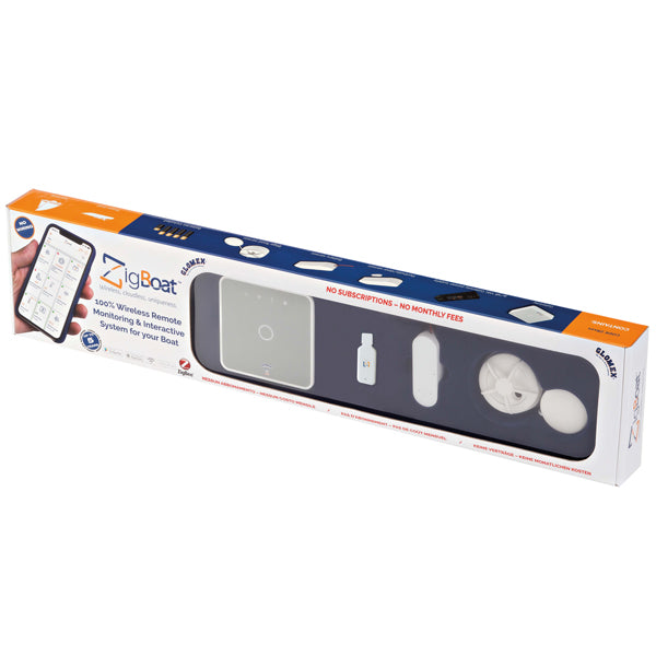 Glomex ZigBoat kit, Gateway, dongle, Batteri- og vand sensor-1