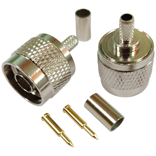 1852 N hanstik til 6mm kabel (RG58), crimpning, 2-pak-1