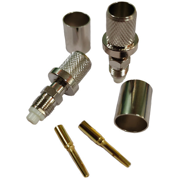 1852 FME hun stik til 10mm kabel RG213, crimpning, 2-pak-1