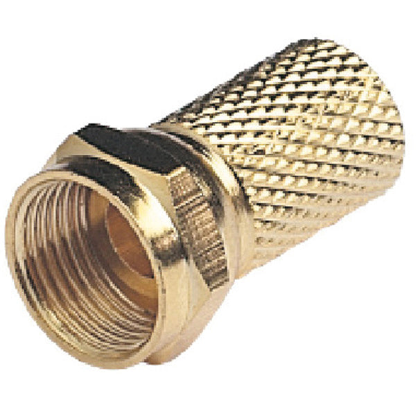Glomex F stik til 6mm kabel (coax) guldbelagt-1