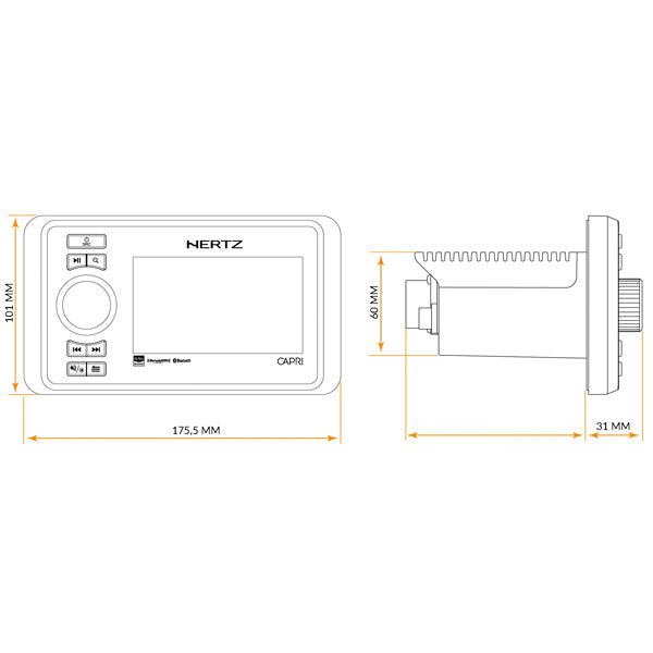 Hertz CAPRI H100 DAB+ - DIG. MEDIA MODTAGER + HMB DAB+-5