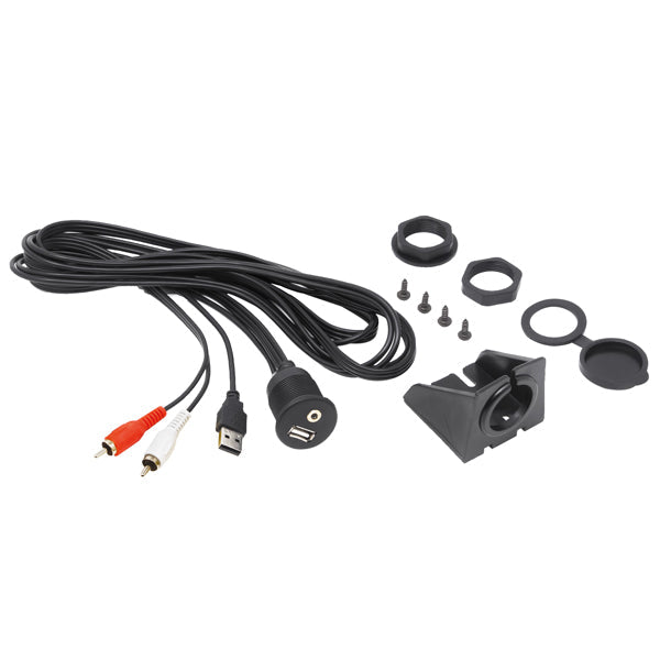 Hertz HMA USB AUX IN - FORLÆNGER KABEL, 2MT-1