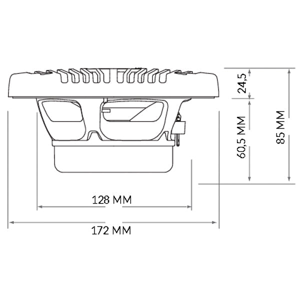 Hertz HEX 6.5 M-TW - 6.5" 4Ohm Marine højttaler TOTAL WHITE-2