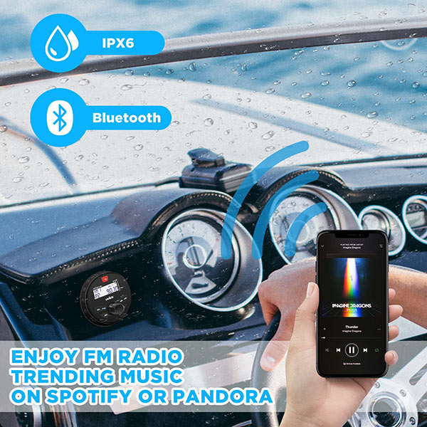 Velex Marine radio sæt DAB+/FM med 2 højttaler 6,5"-6