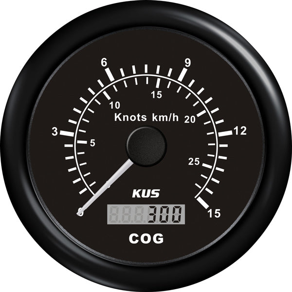 Kus gps speed 0-15knob, sort 12/24v ø85-1