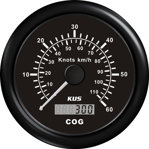 Kus gps speed 0-30knob, sort 12/24v ø85-1