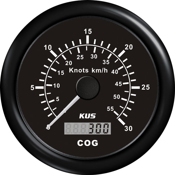 Kus gps speed 0-60knob, sort 12/24v ø85-1