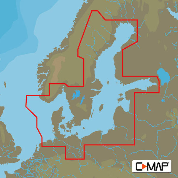 C-Map D299 Max 4-D, Danmark til Raymarine-1
