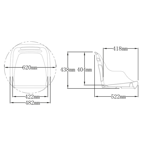 ESM AD49 stol grå polyetylen-2