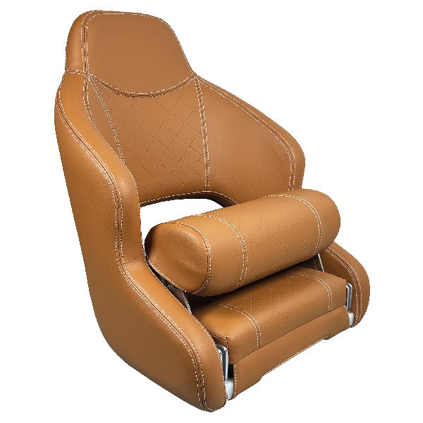 ESM H52 deluxe sport flip up stol Cognac farvet-2