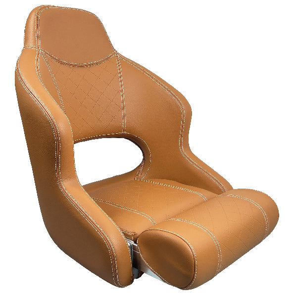 ESM H52 deluxe sport flip up stol Cognac farvet-1