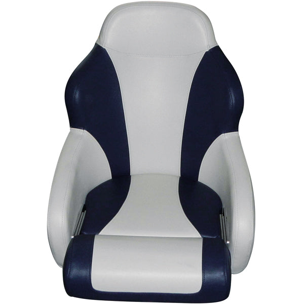 ESM SD52 styrestol med flip up puf navy/lysegrå-1