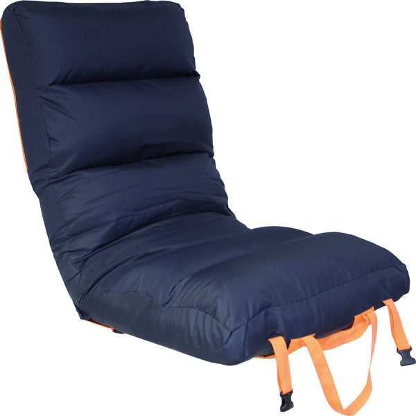1852 foldesæde Comfy Big, mørkeblå/orange-1