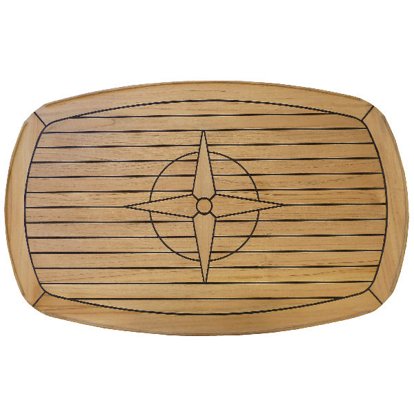 Teakbordplade 60 x 95 cm-1