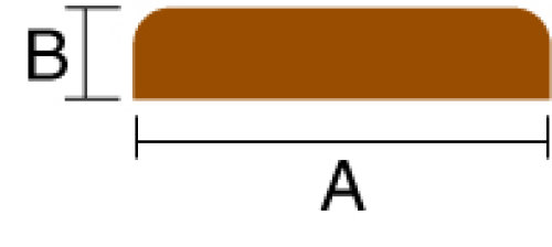 Roca dækliste teak, 2m-2