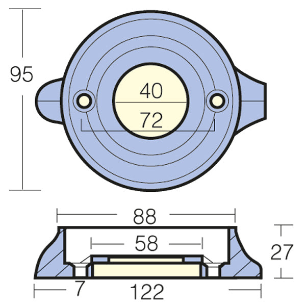 Tecnoseal Zinkring 120 s-2
