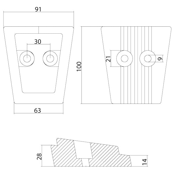 Tecnoseal Zinkanode volvo sx-drev 100x91x63mm