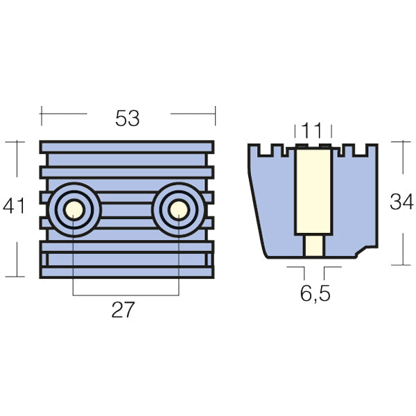 Tecnoseal Zinkanode volvo dpx 53x41mm (873395)-3