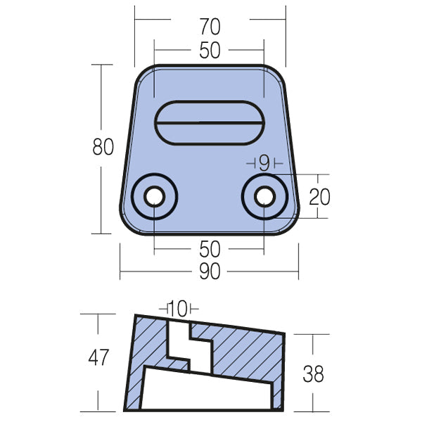 Tecnoseal S-drev zinkanode volvo 3854130-2