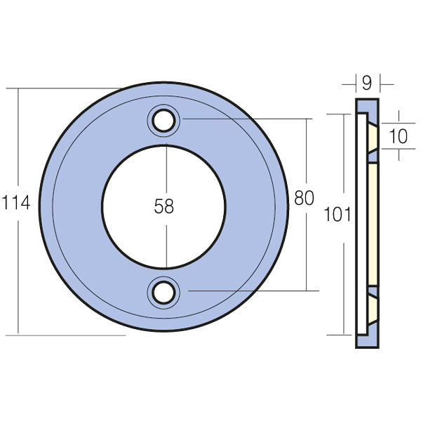 Tecnoseal Aq-drev zinkring