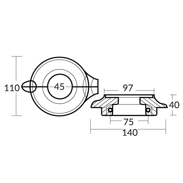 Tecnoseal zinkring 2-delt for volvo drev 3888305-3