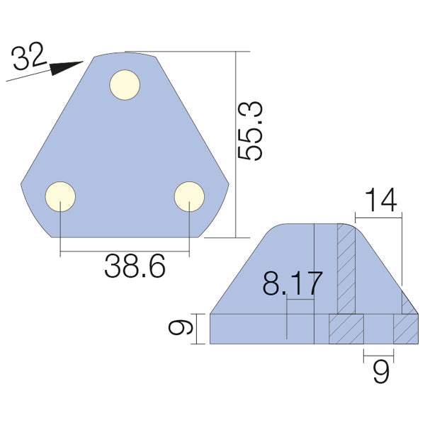 Tecnoseal Zink til flex o fold Ø55.3mm-2