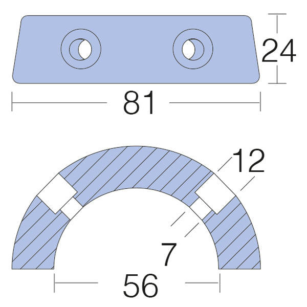 Tecnoseal zink gori ringanode, sd/3p Ø56mm-2
