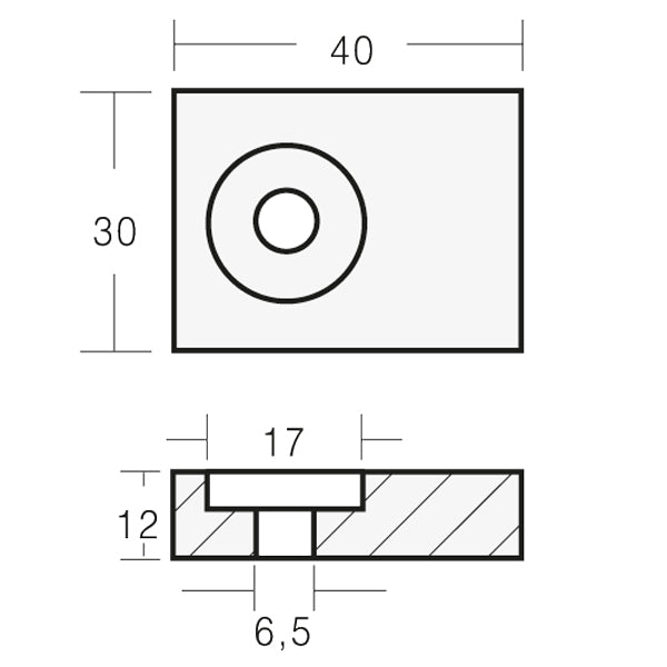 Tecnoseal Zinkanode suzuki  40hk