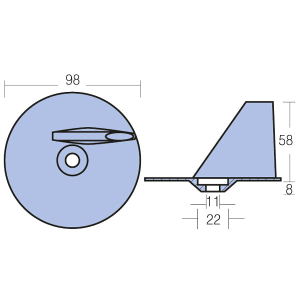 Tecnoseal Zinkanode suzuki 115-140hk 2t
