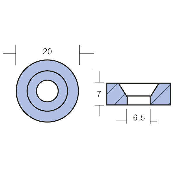 Tecnoseal Zinkanode suzuki/johnson/evinrude/mercury/tohatsu-2