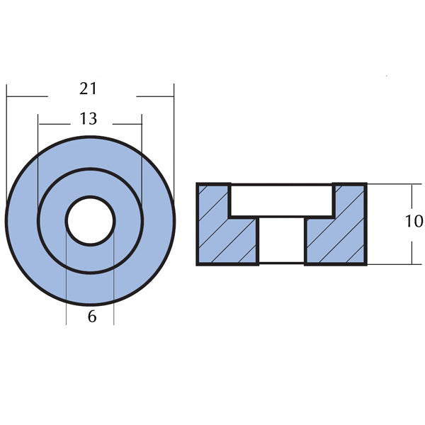 Tecnoseal Zinkanode suzuki/johnson/evinrude-2