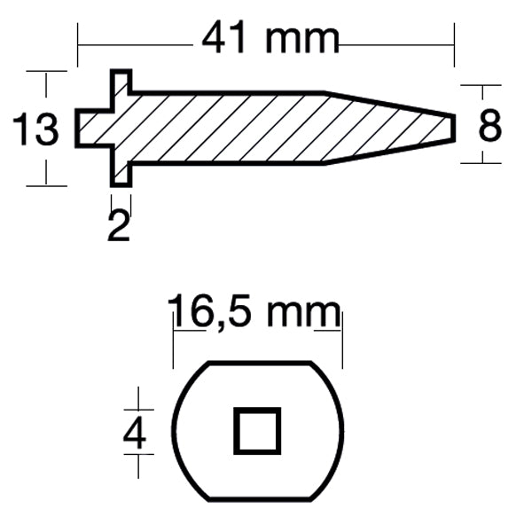 Tecnoseal Zinkanode Mercury/Mariner (826887)/Yamaha (6J8-113-2