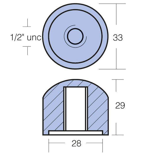 Tecnoseal Zink mercruiser alpha & bravo1-2