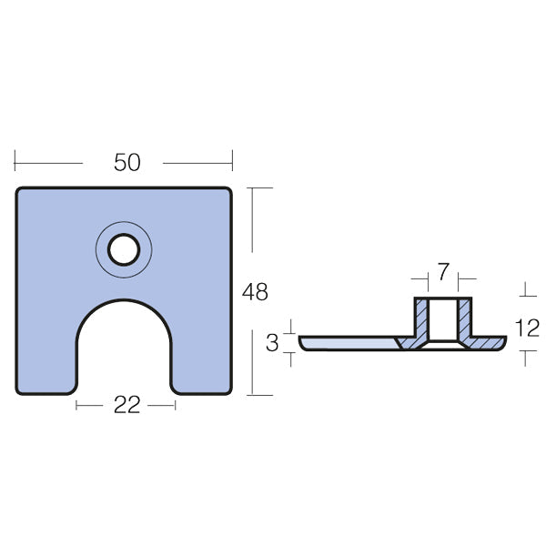 Tecnoseal Zinkanode mercury 4.5-7hk-2