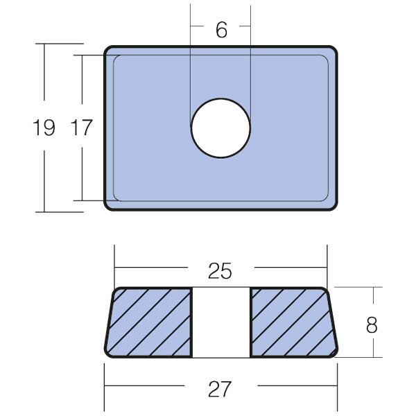 Tecnoseal Zinkanode mercury 4t 4-9.9hk-2