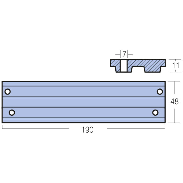 Tecnoseal Zinkanode mercury 40-225hk-2