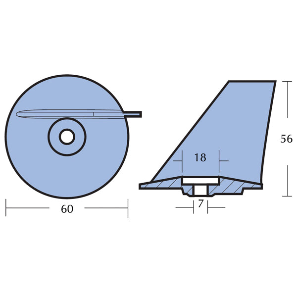 Tecnoseal Zinkanode mercury/tohatsu 30- 40hk 2-t-3