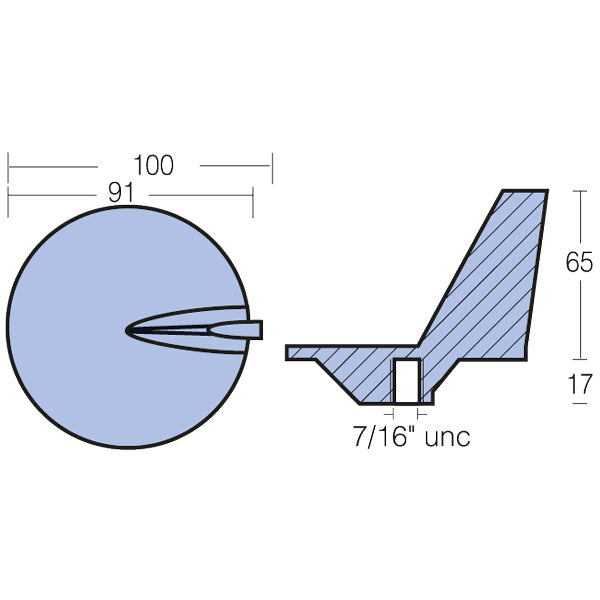 Tecnoseal Zinkanode mercury 50-140hk-2